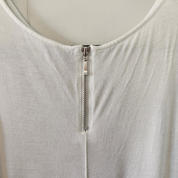 Tristan Gold Metallic Tank Top Dressy Quiet Luxury Minimalist Capsule Office - Picture 4 of 9